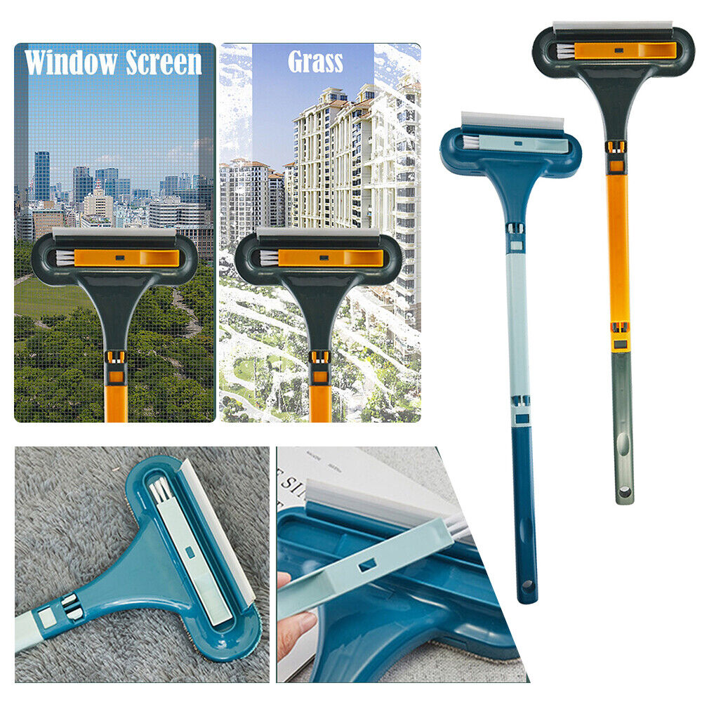 2 IN 1 Glass Cleaning Brush Car Windshield Home Window Glass Universal Detachable Squeegee Wiper Portable Cleaner Brushes