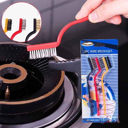 Gas Stove Cleaning Wire Brush Metal Fiber Brushes Multi-functional Kitchen Tool For Kitchen Convenience Kitchen Supplies