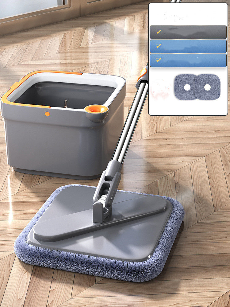 Hands-free Lazy Rotary Mop Household One Mop Clean Flat .