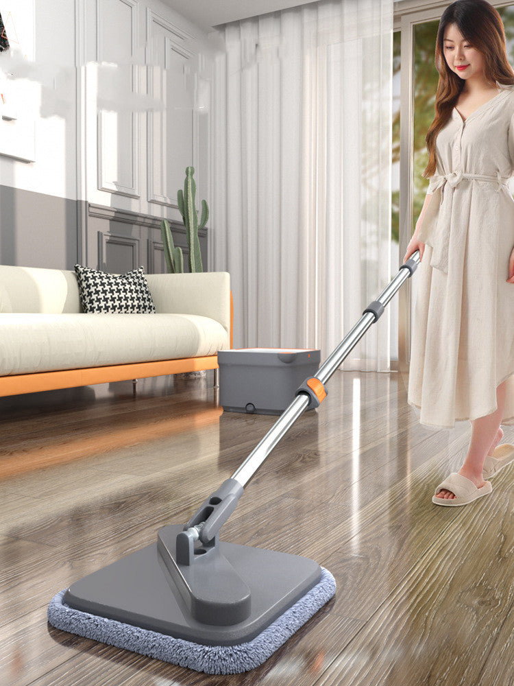 Hands-free Lazy Rotary Mop Household One Mop Clean Flat .