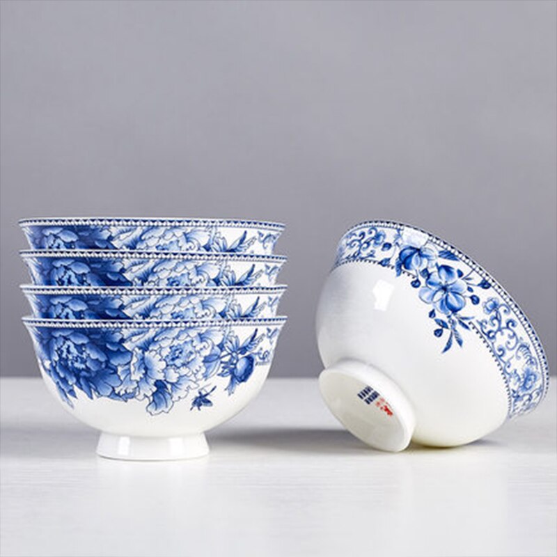 Blue and white porcelain Rice Soup Bowl Chinese Style