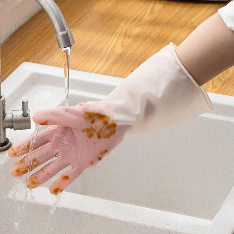 Dish Washing Sponge Rubber Gloves Cleaning Tools