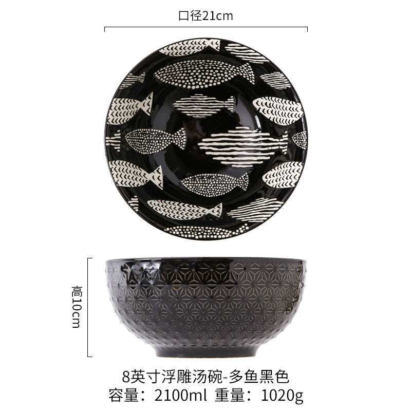 large bowl microwave oven tableware