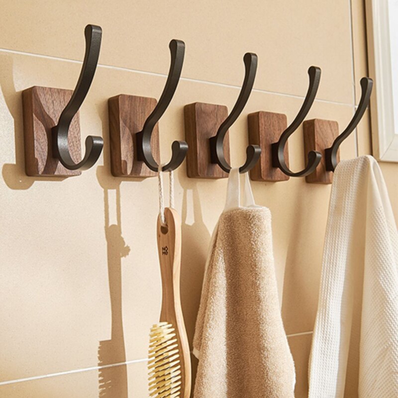 Self-adhesive Solid Wooden Hook