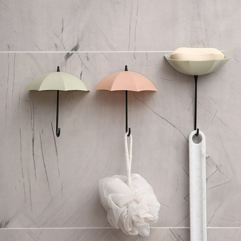 Sticky Hooks Creative Umbrella Shaped Hook