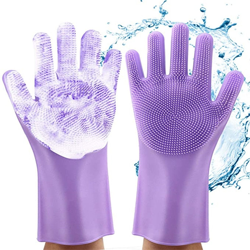 Magic Silicone Rubber Dish Washing Reusable Heat Resistant