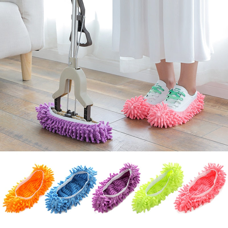 Microfiber Chenille Floor Dust Slippers