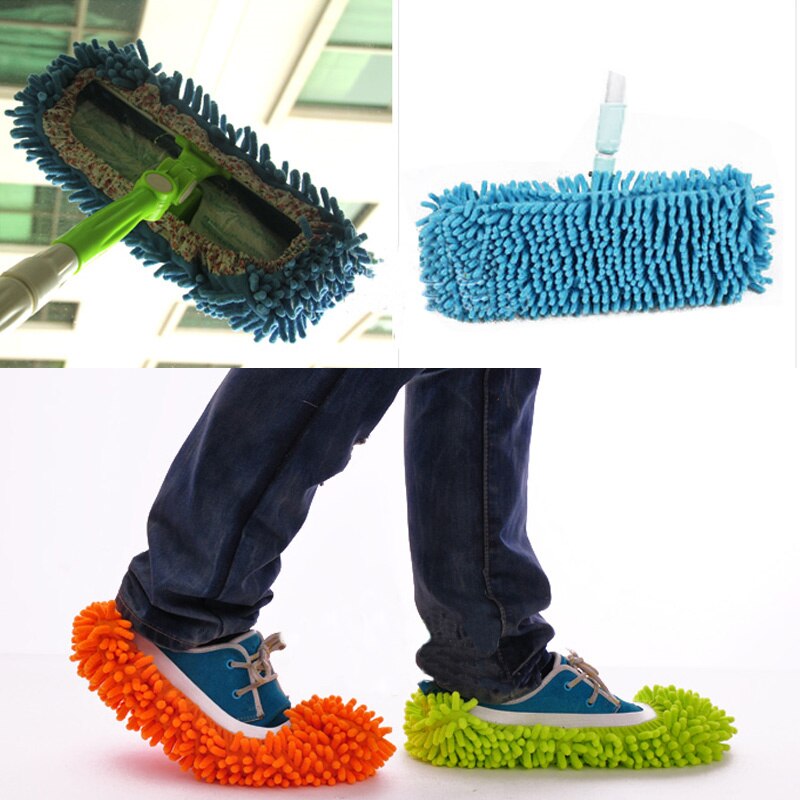 Microfiber Chenille Floor Dust Slippers
