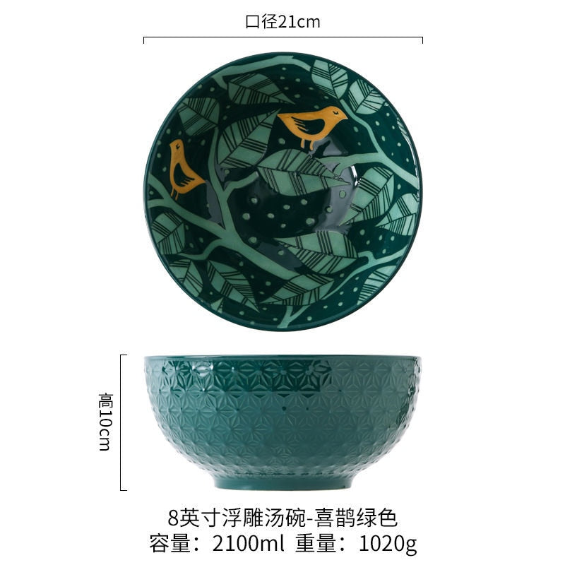 large bowl microwave oven tableware