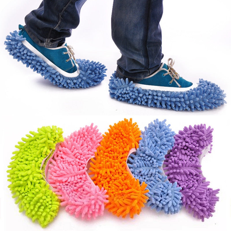 Microfiber Chenille Floor Dust Slippers