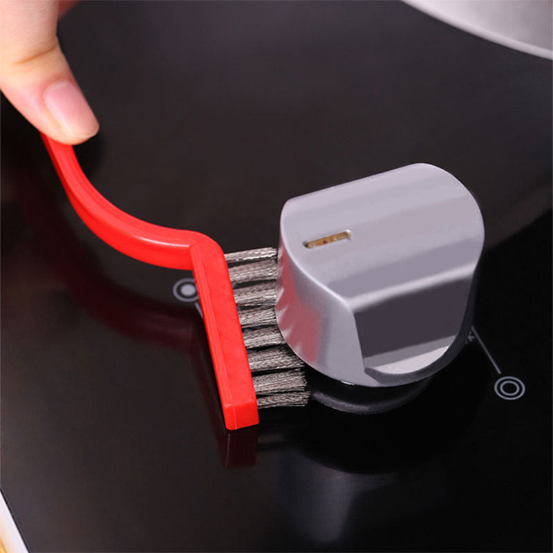 Gas Stove Cleaning Wire Brush Metal Fiber Brushes Multi-functional Kitchen Tool For Kitchen Convenience Kitchen Supplies